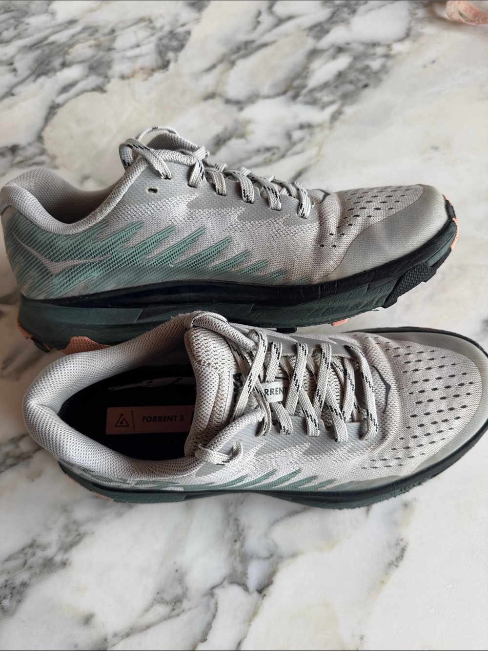 HOKA Torrent 3 Harbor Mist Spruce Trail Running Shoes Women’s 6.5 B